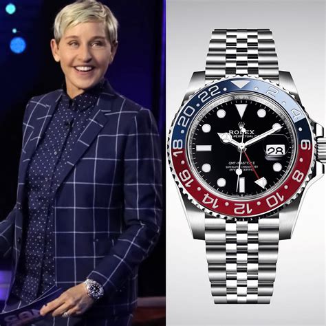 ellen degeneres rolex gmt|ellen degeneres pepsi watch.